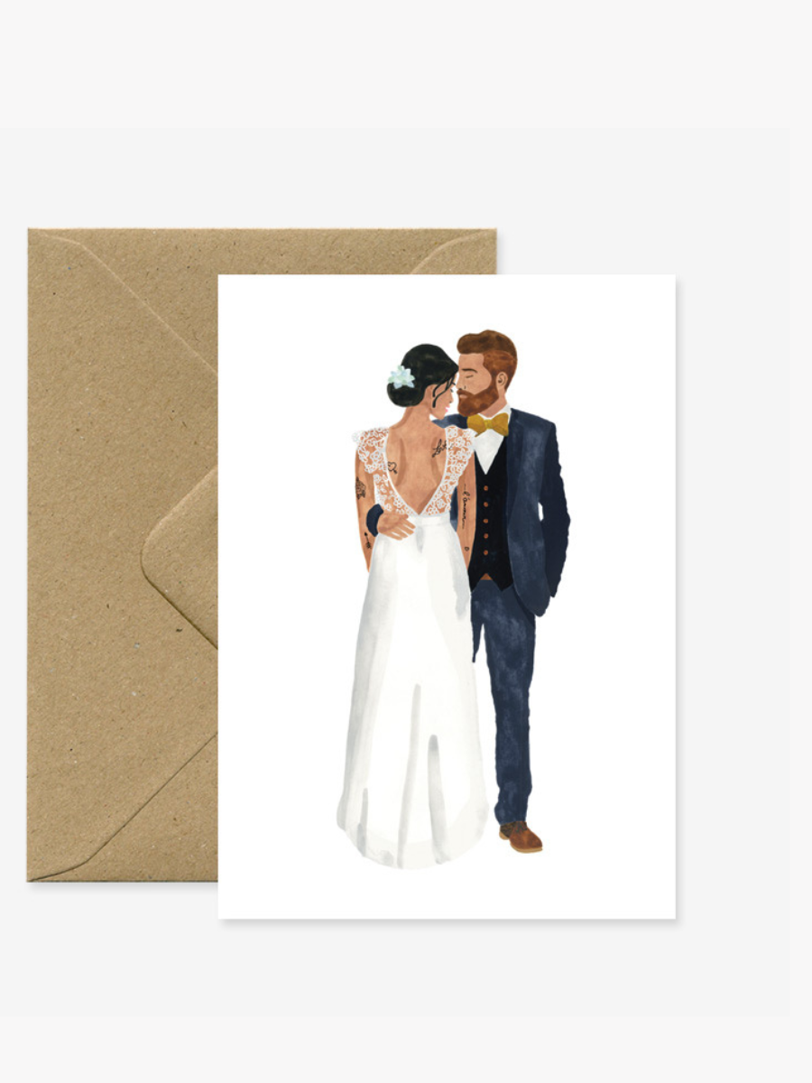 Wedding Couple - A6 Card