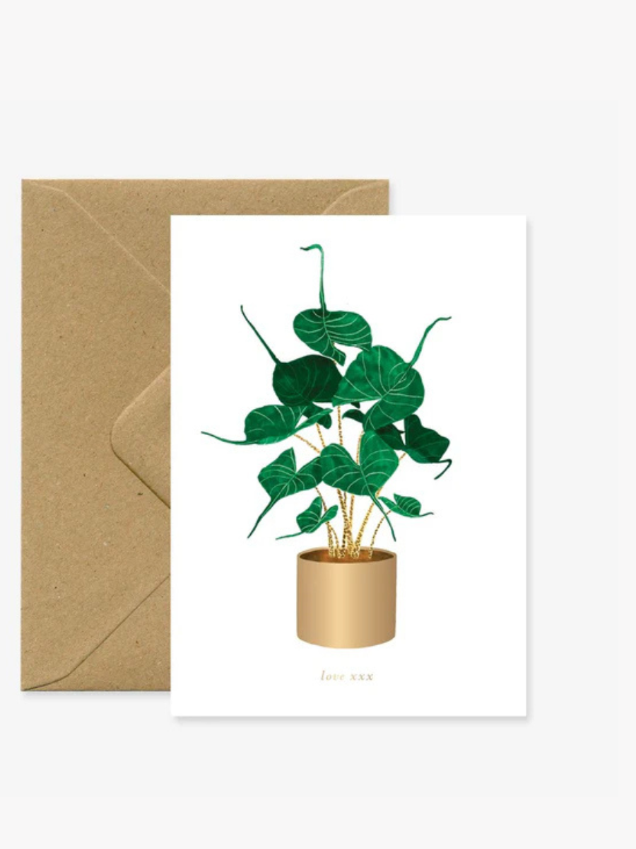 Alocasia Plant - A6 Card