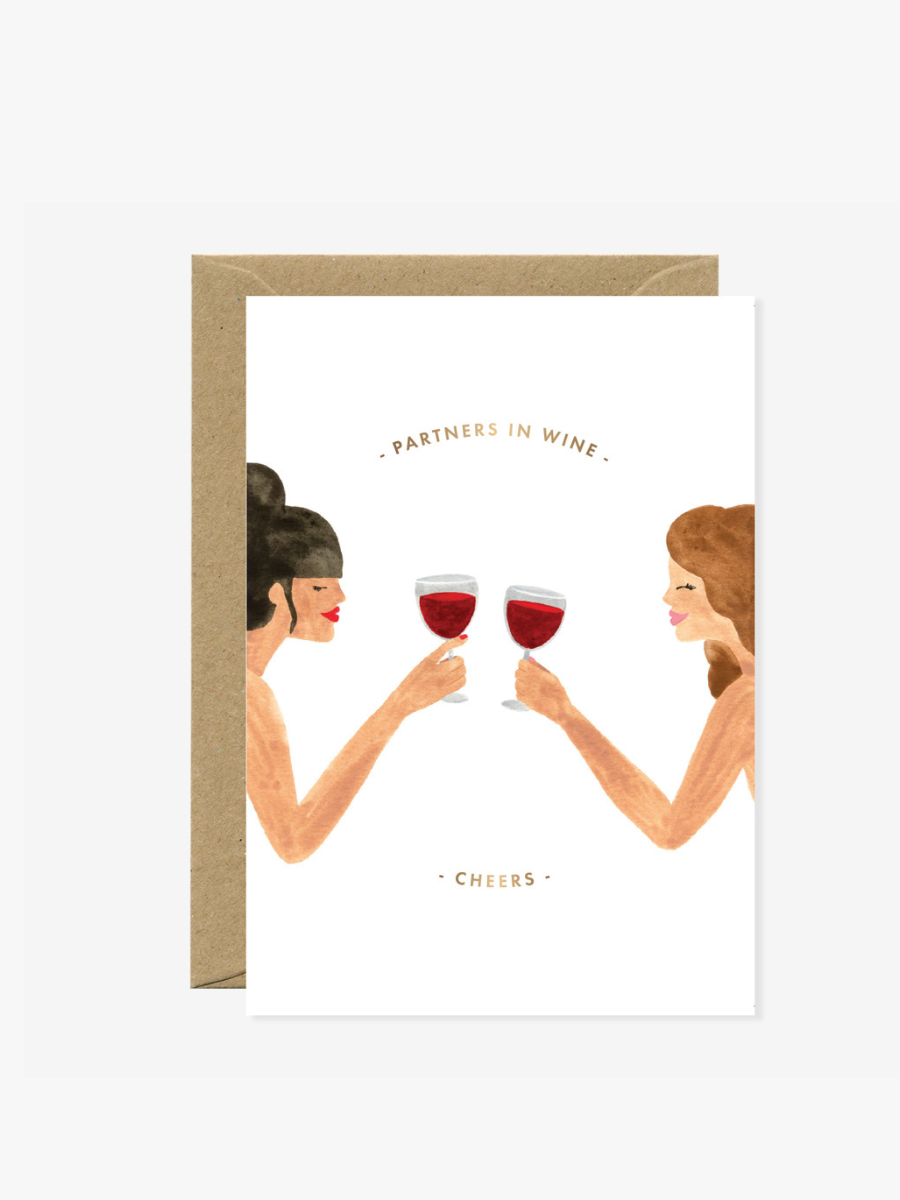 Partners in Wine - A6 Card